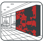 Barricade vinyl graphics installtion in Toronto