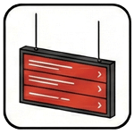 hanging and suspended signs installation